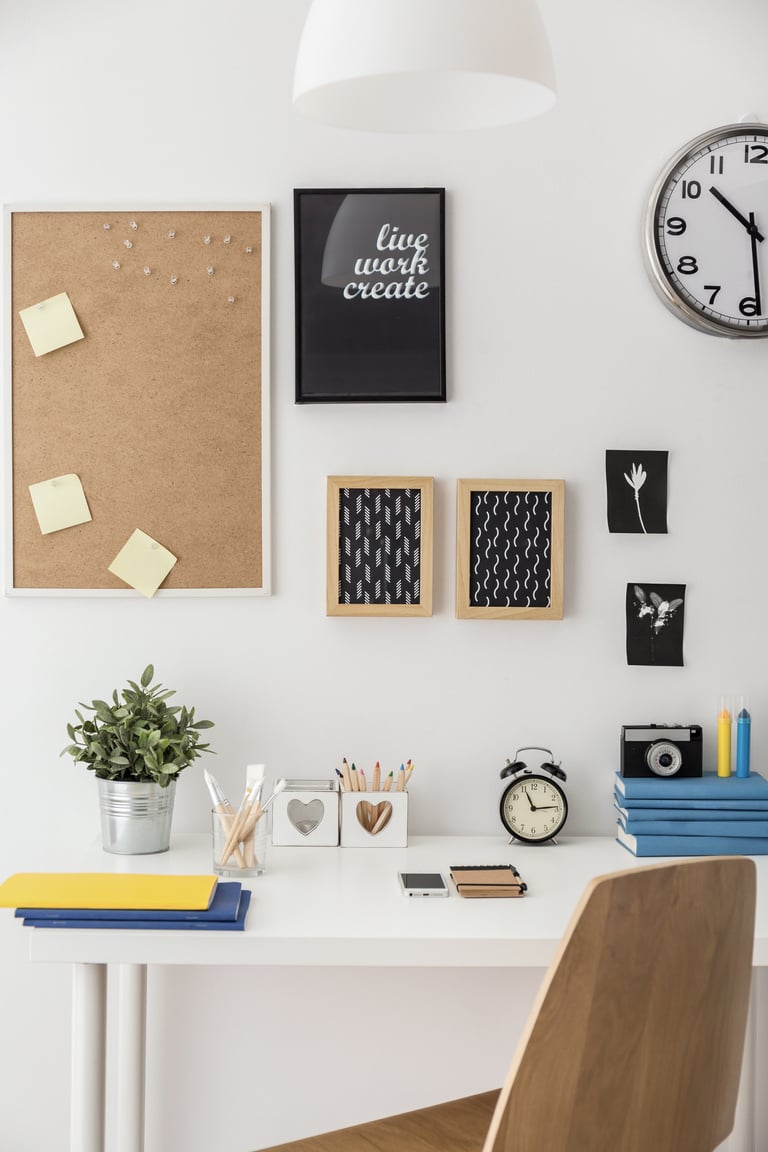 Study space in student's room